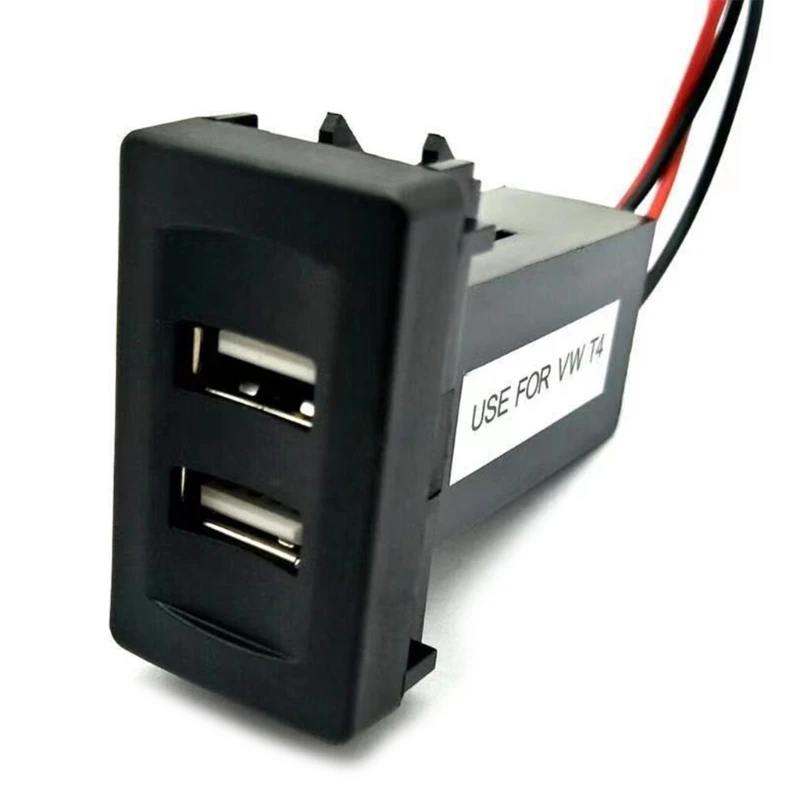 Фото QM82 Быстрое автомобильное зарядное устройство с двумя USB-портами 12–24 В для адаптера зарядного устройства розетки №2