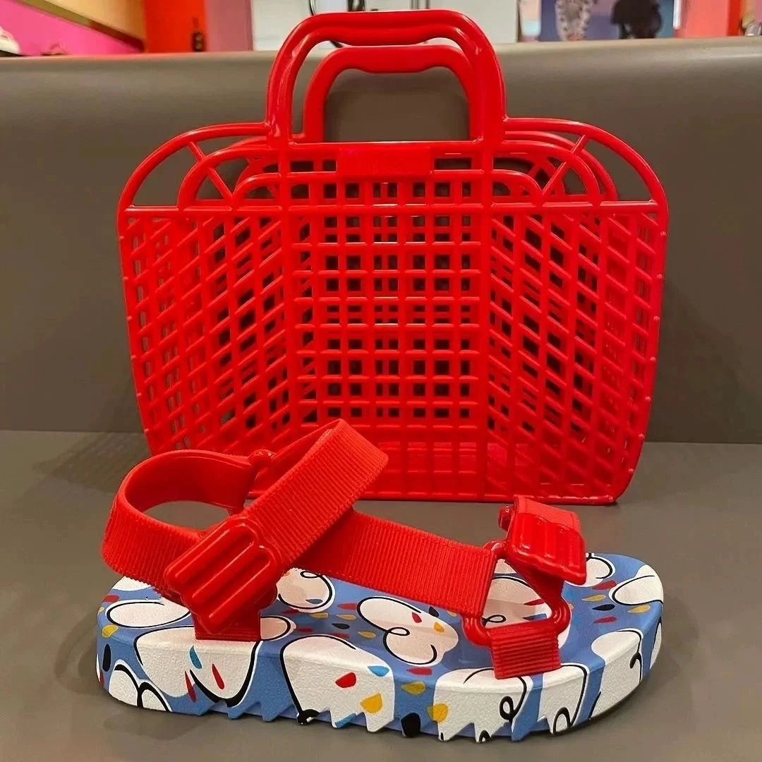 Сандалии с принтом для мужчин и женщин повседневная плетеная Летняя обувь в