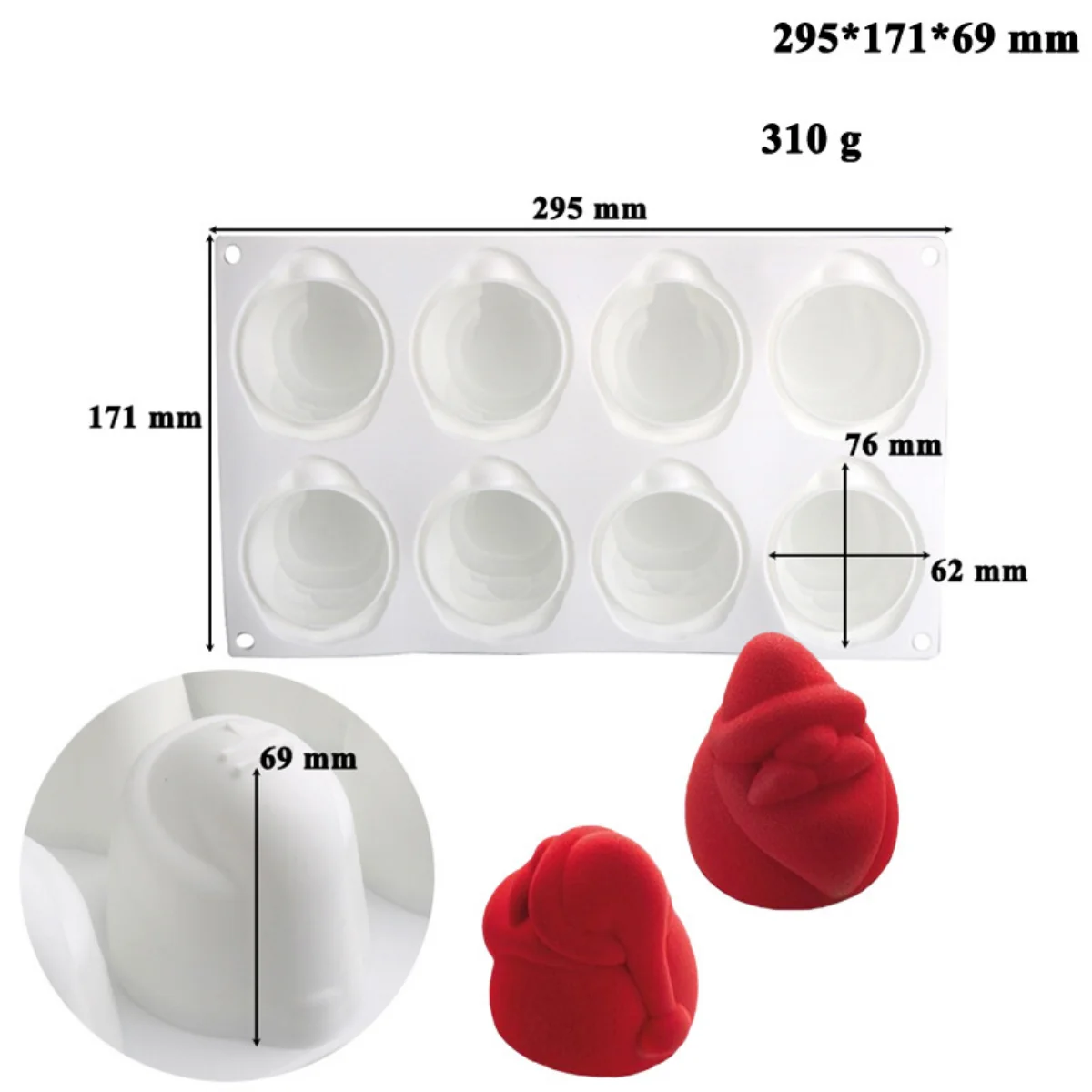 ZINBOOM Силиконовые формы для выпечки Зимняя серия