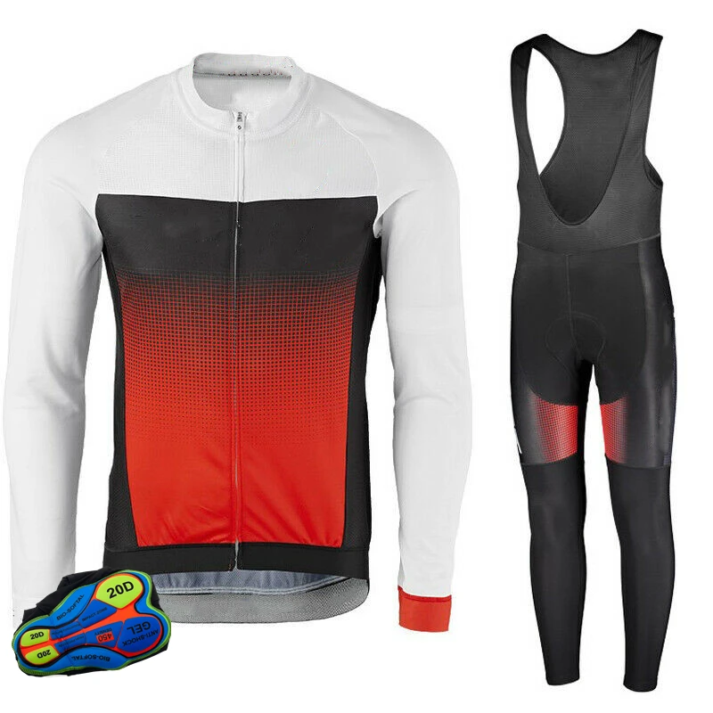 

Mountain Bike Outdoor Long sleeve Clothes Full zipper Sportwears Elastic Quick-Drying Cycling Set Racing Bicycle Clothing Suit