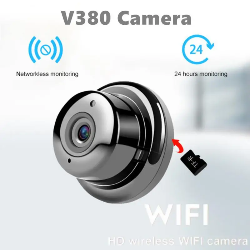 

V380 Mini WiFi IP Camera HD 1080P Wireless Security Remote Control Surveillance Night Vision Motion Detect Alarm Video Recorder