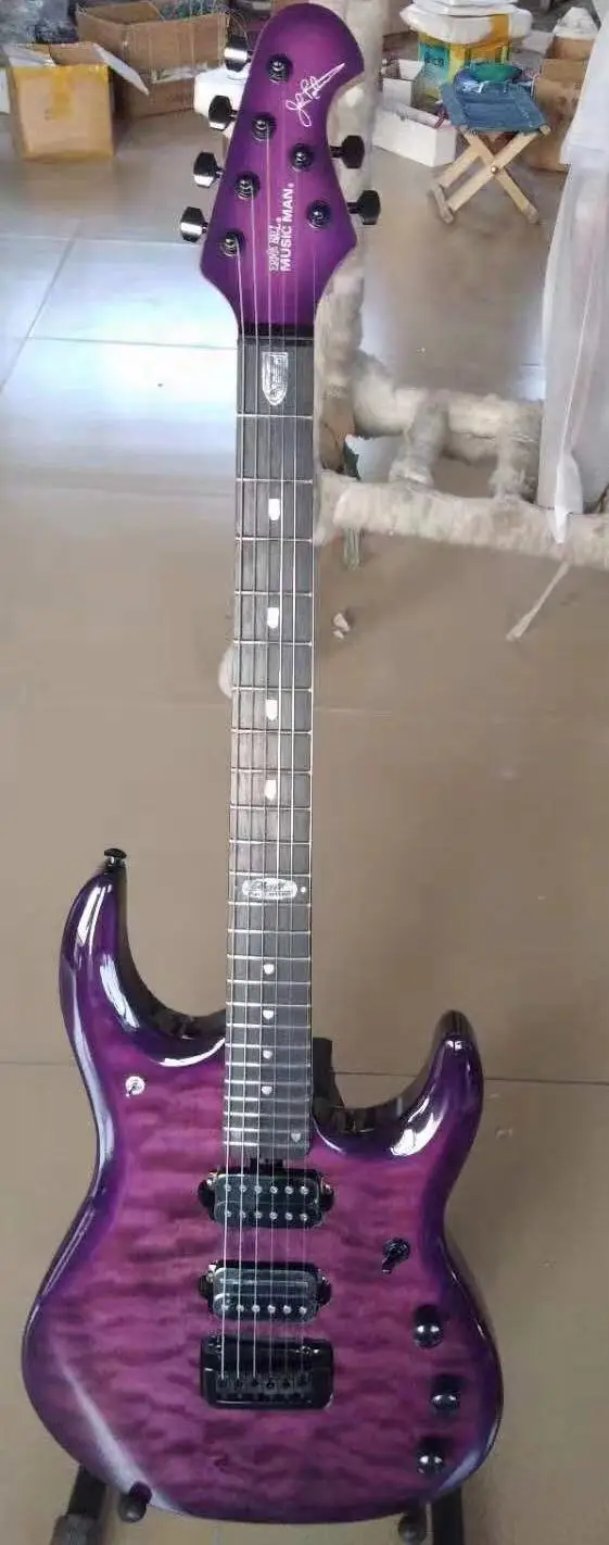 Доступно разноцветный Petrucci Trans Blue Стеганый кленовый топ JP6 Электрогитара