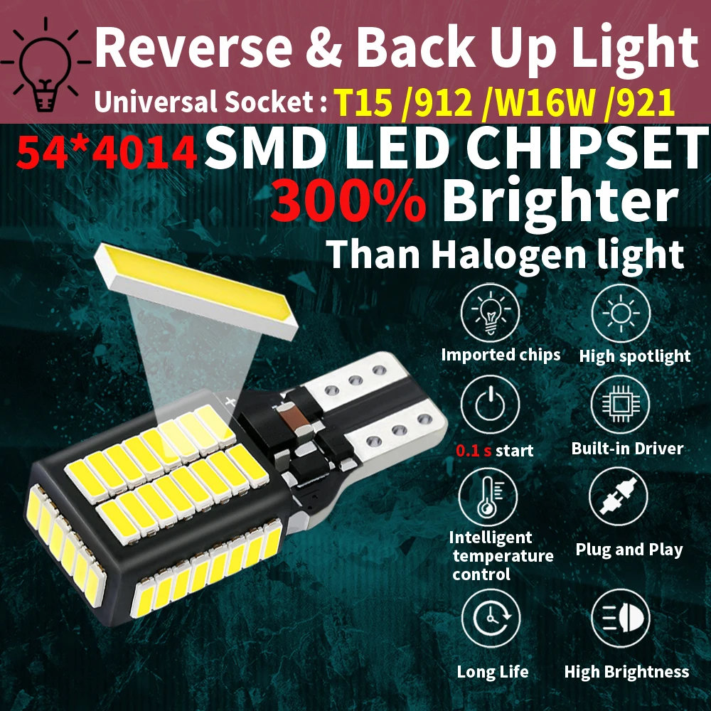 Задняя лампа для Jeep Wrangler Jk Compass Renegade Cherokee Patriot 2 шт. W16W T15 921 912