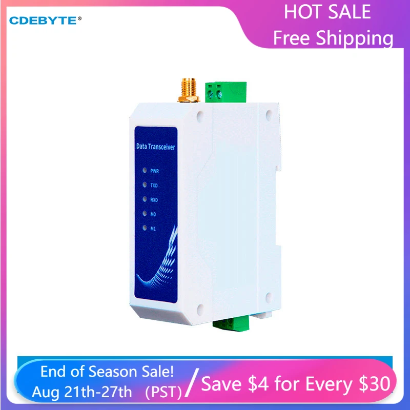 CDEBYTE E95-DTU(900SL22-485) модуль LoRa 915 МГц промышленная Беспроводная передача данных 5 км 22 дБм DC8 ~ 28 в RS485 Modbus
