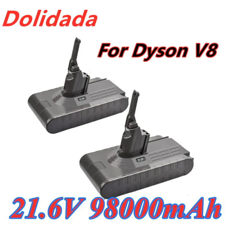 

Аккумулятор для Dyson V8, 98000 мАч, 21,6 в, литий-ионная аккумуляторная батарея для пылесоса Dyson