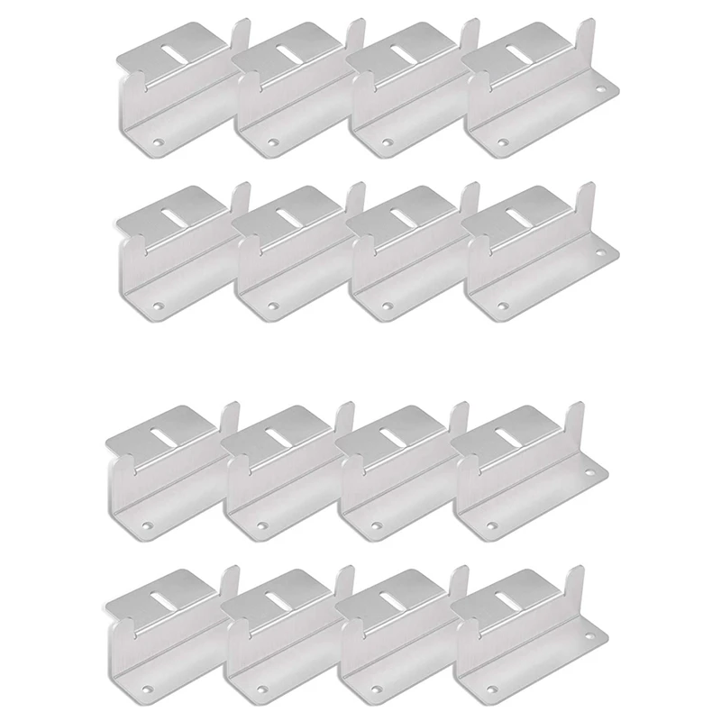 

16 Units Solar Panel Mounting Bracket Kits, Solar Panel Mounting Z Brackets, RV Solar Panel Mounting Brackets