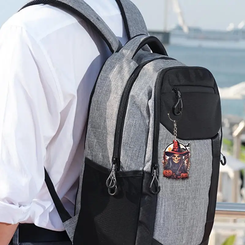 Акриловая подвеска в виде тыквы Призрачного 2D черепа