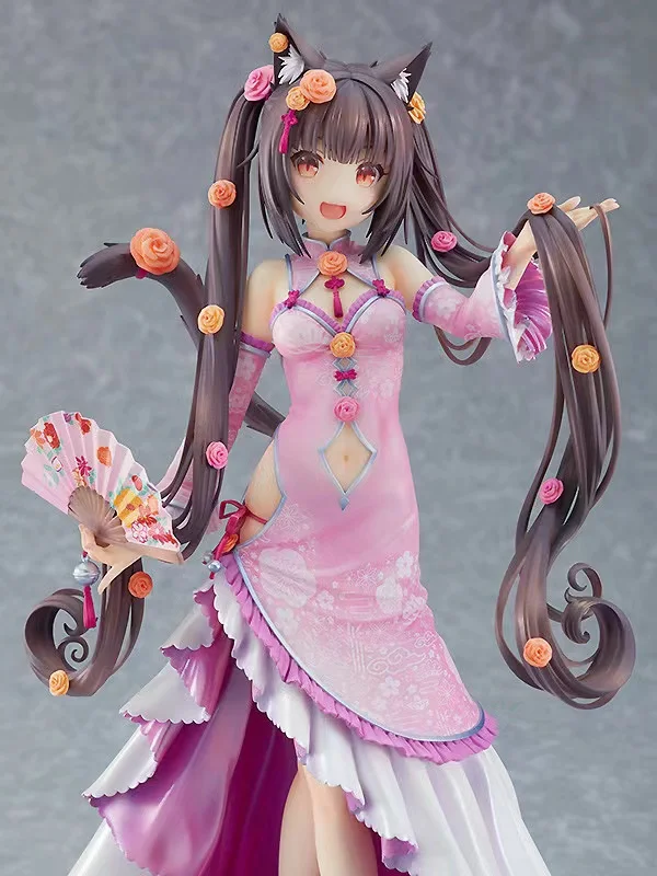 

Original NEKOPARA Extra Chocola Chinese Dress Ver. Anime Action Figure PVC Collectible Model Toy Gift for Children