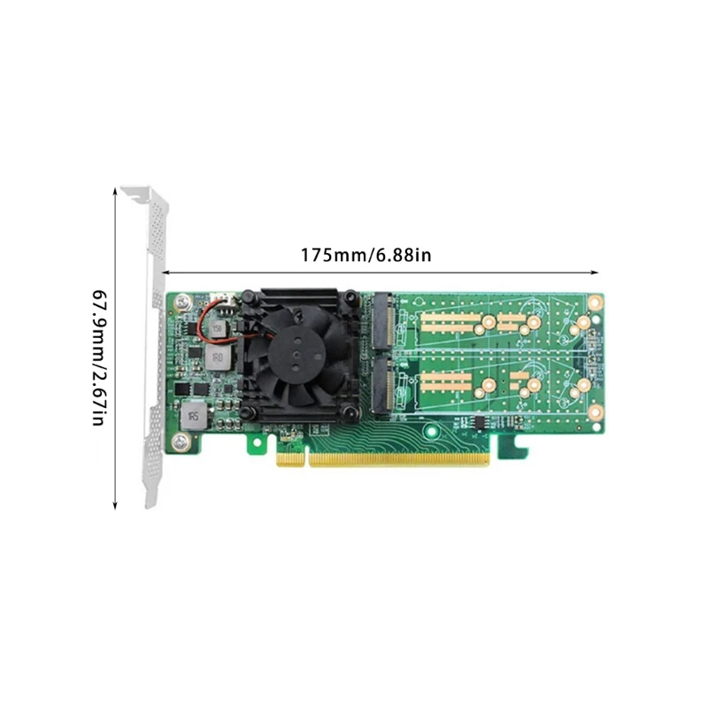 4-портовая интерфейсная плата M.2 NVMe PLX8747 Control PCIe X16 Адаптер расширения для серверного решения для хранения (art.: 3920ca85fbb8d) - 3920ca85fbb8d