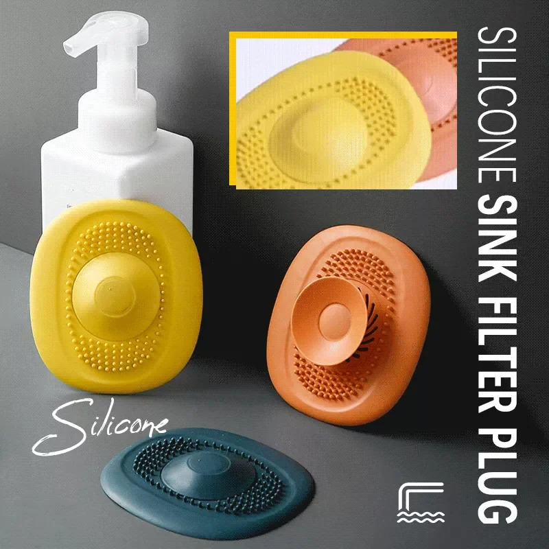 

Washbasin Drain Hair Catcher Silicone Sink Drain Strainer Shower Bathtub Floor Filter Deodorant Plug Bathroom Accessori