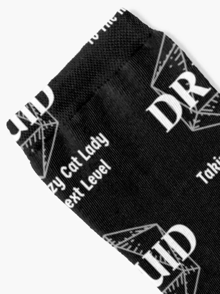 Носки с принтом Crazy Cat Lady To Next Level DnD Druid Class забавный подарок Спортивная Новинка