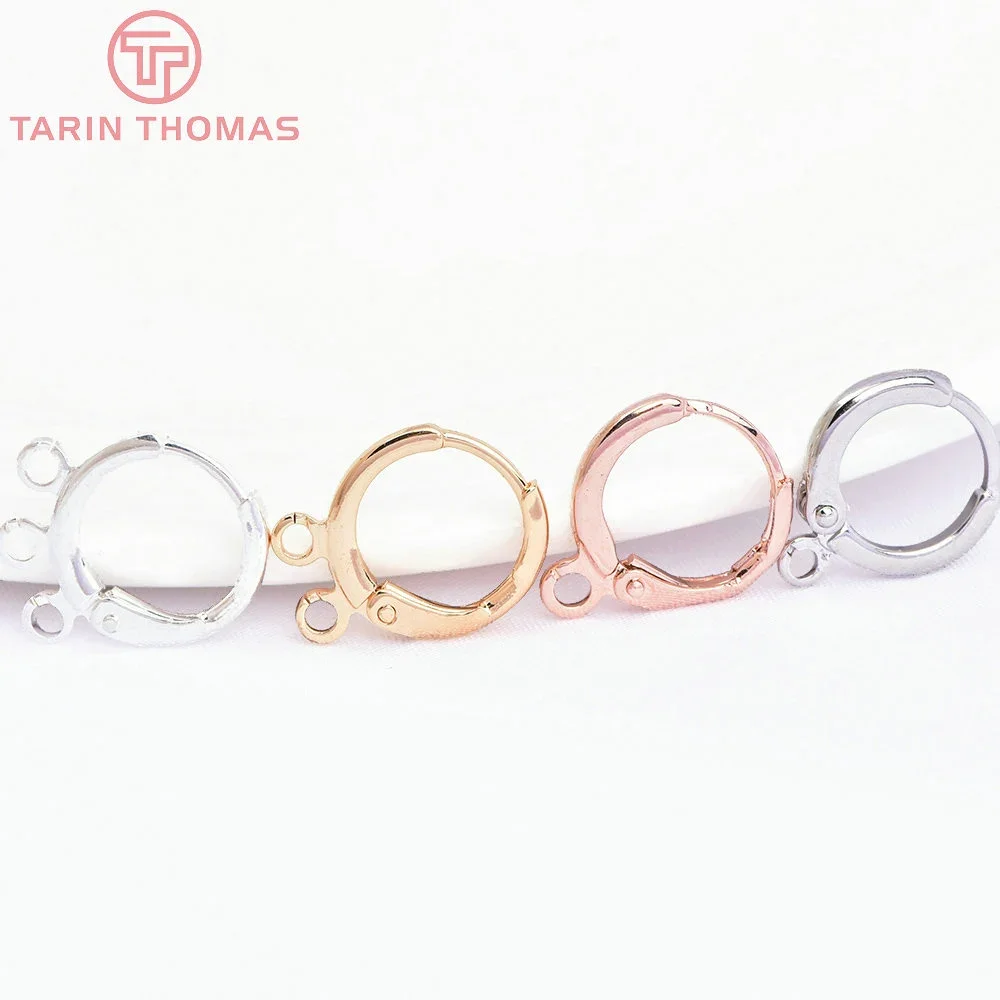 Серьги-кольца с покрытием 24-каратным золотом 20 шт. 12x14 мм аксессуары сделай сам