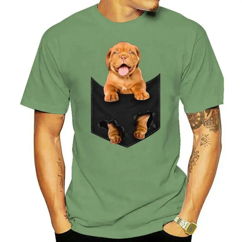 

Men T Shirt Dogue De Bordeaux Pocket Mid T Shirt Women T-Shirt