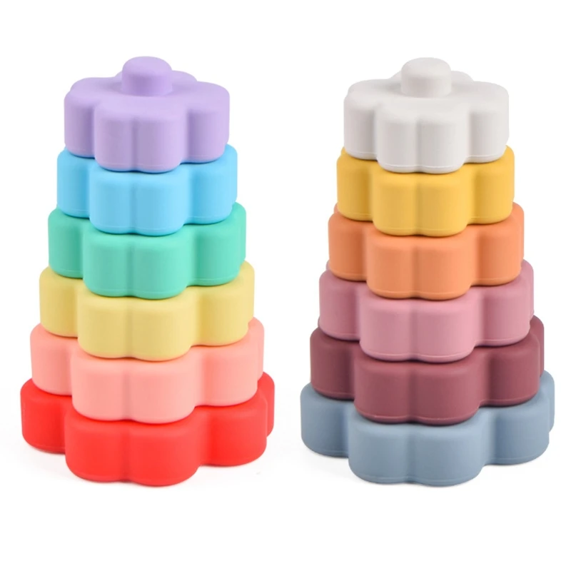 

Developmental Tumble Jumble Baby Education Stacking Toy Preschool Kindergarten Child Colour Recognition Activity Teether