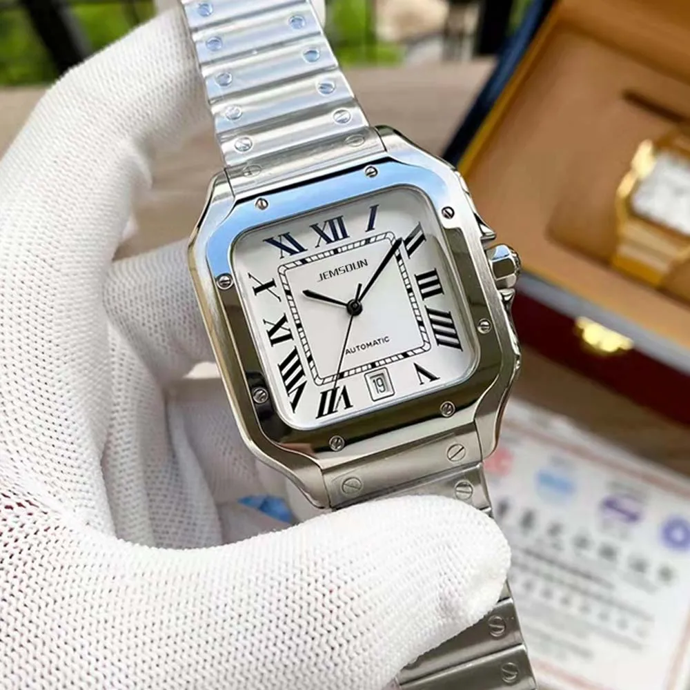 

AAAAA New Square Original Brand Watches For Mens Business Japan Movement Automatic Mechanical Women Watch Top Luxury AAA Clocks