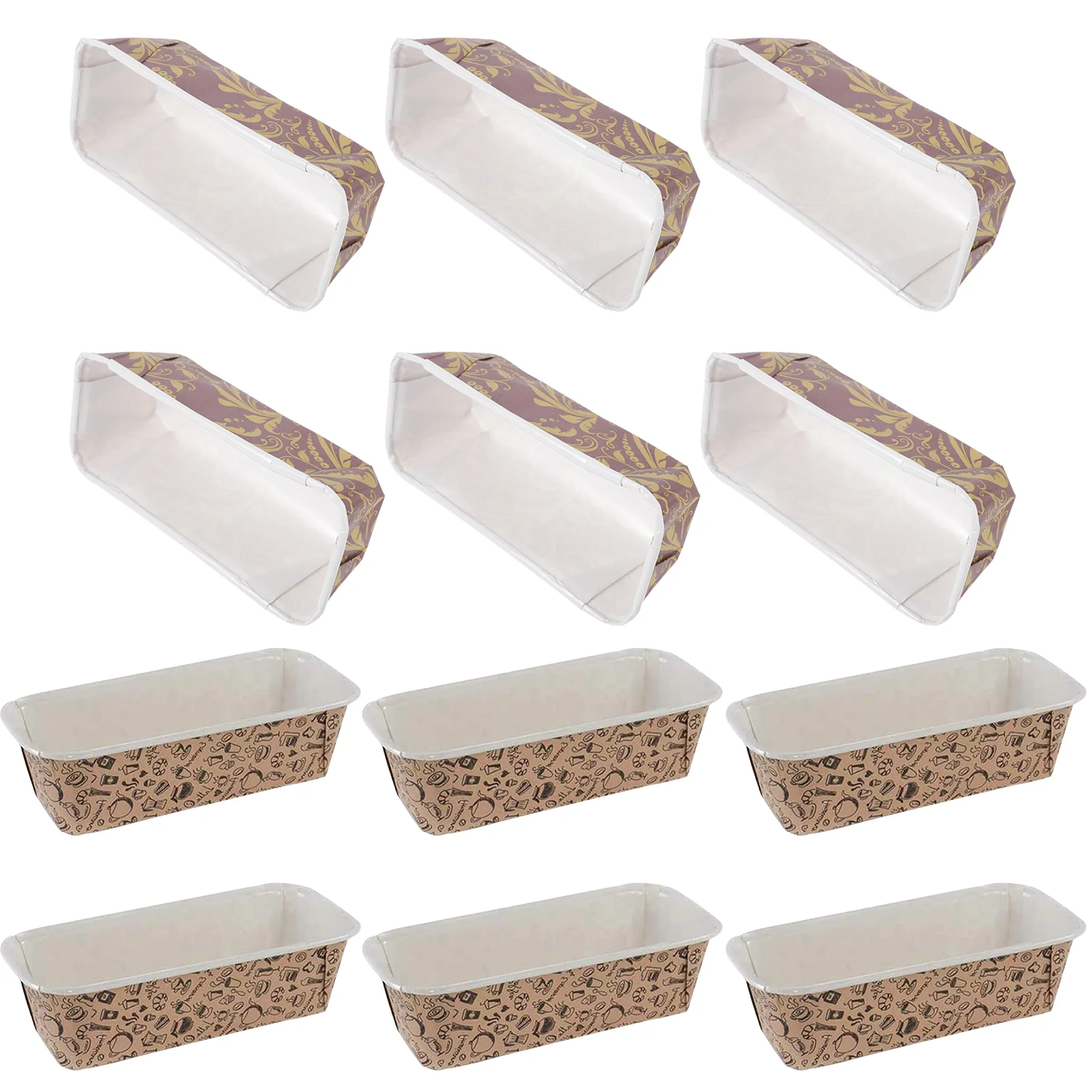 

Paper Boat Baking Loaf Bread Pan Liners Cup Bowltrays Cups Oval Serving Plate Cupcakecake Tray