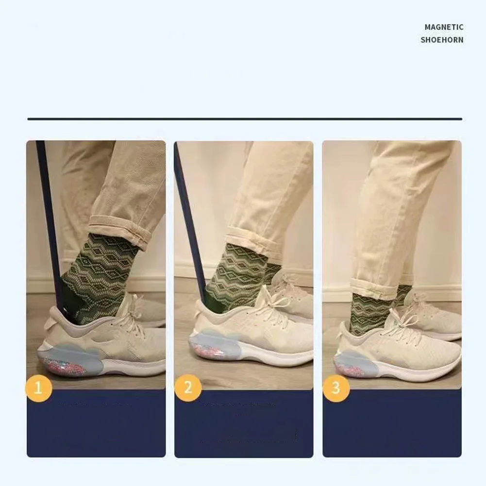 Long Handle Shoe Horn Magnetic Shoe Puller Magnetic Suction Magnetic Shoehorn Household Lazy Pregnant Shoe Tool Shoe Lifter