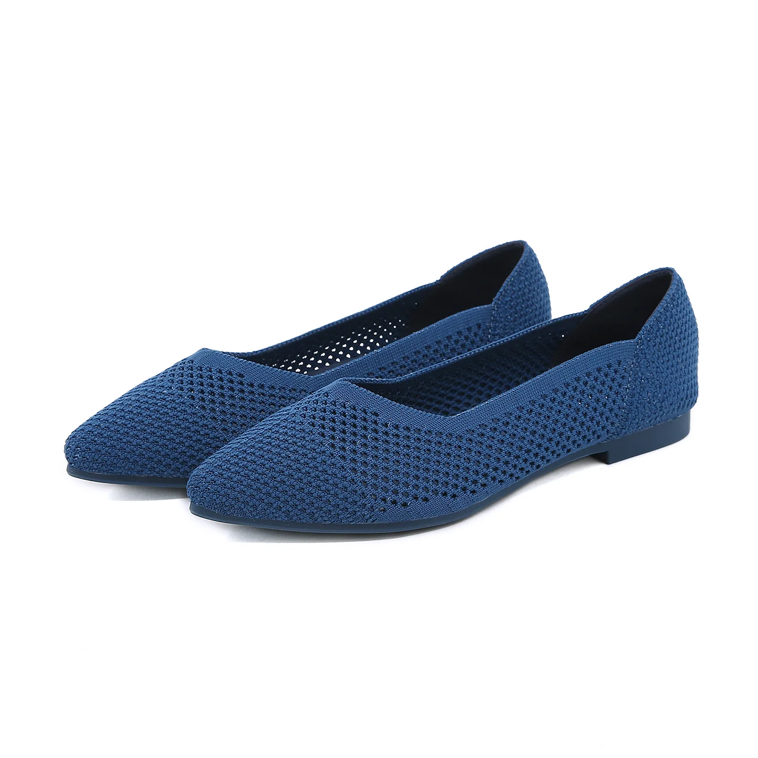 

New Spring Autumn Women's Boat Shoes Ballet Basic Flats Casual Fashion Ladies Party Wedding Dress Hollow Out Mesh Soft Sole 9030
