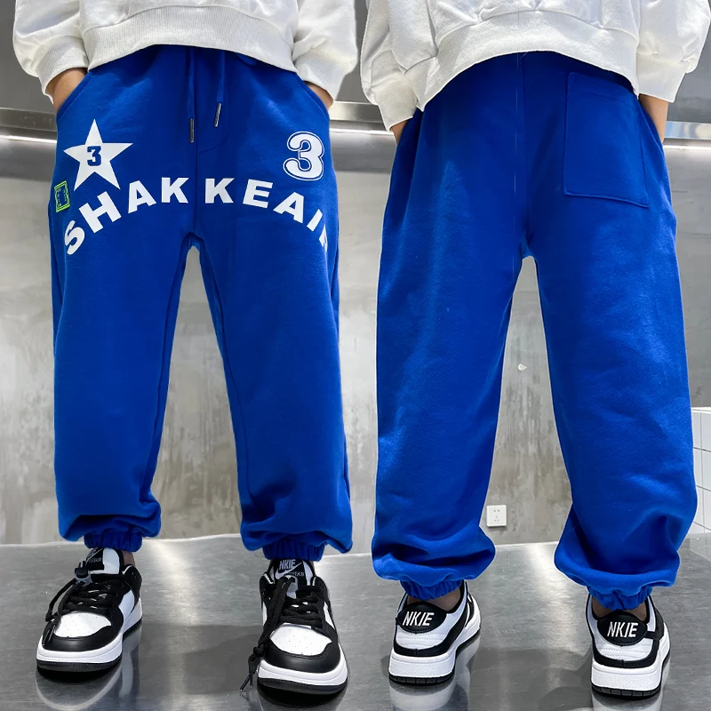 

Pants for Boys Casual Tracksuit sweatpants Kids Joggers Sweat Casual Pants Fashion Hip-hop Trousers 2022 New Children Clothes