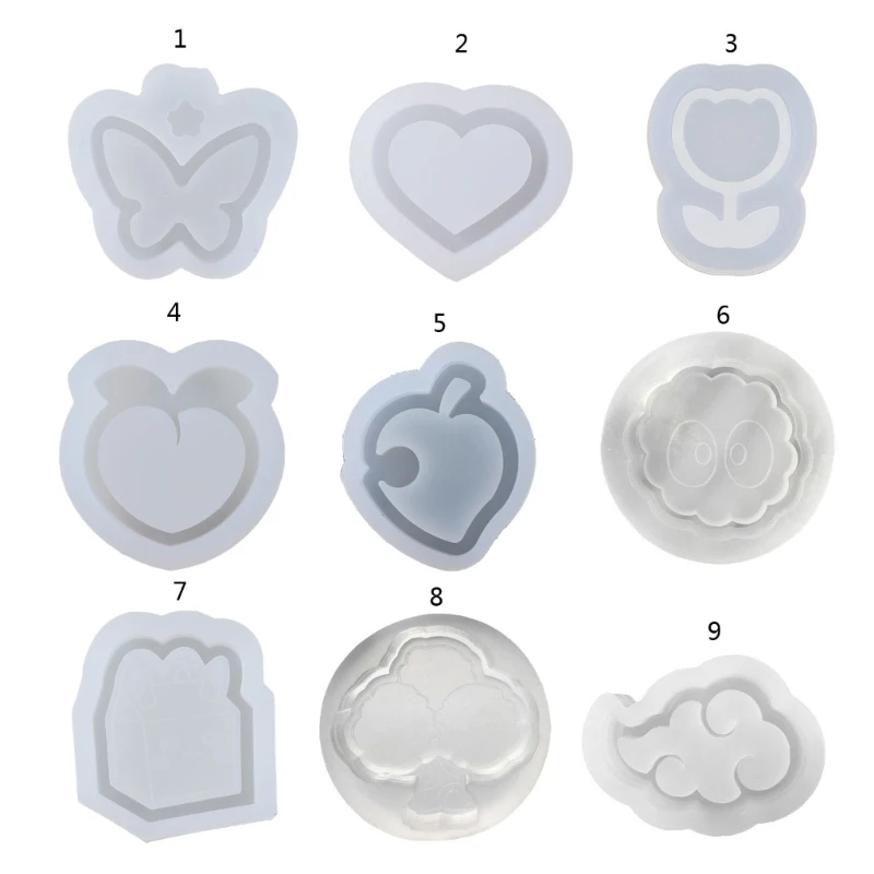 

Silicone Quicksand Mold for butterfly Love Heart Shape Epoxy Resin Casting