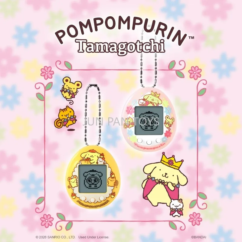 Фото Оригинальный BANDAI Tamagotchi Nano Sanrio Pompompurin Электронный виртуальный питомец 1.57 дюйма, волшебный розовый, базовый оранжевый, подарок для девочек, игрушка. №4