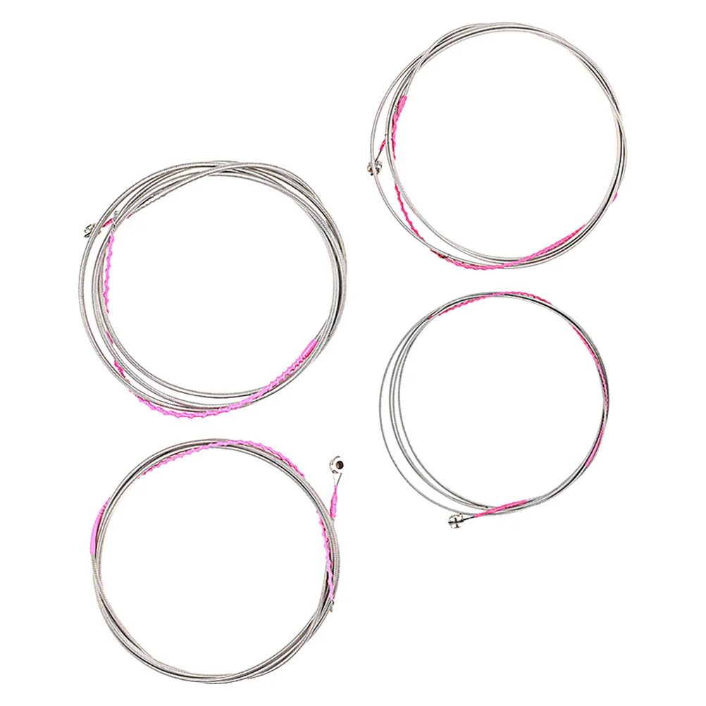 

Bass Strings Guitar String Metal Accessories Cable Replacementinstrument Electric Set Acoustic Violin Effector Right Angle Wires