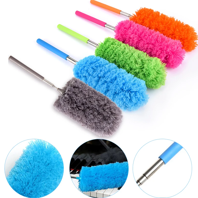 

Microfiber Duster Brush Extendable Hand Dust Cleaner Anti Dusting Brush Home Air-condition Car Furniture Cleaning Adjustable