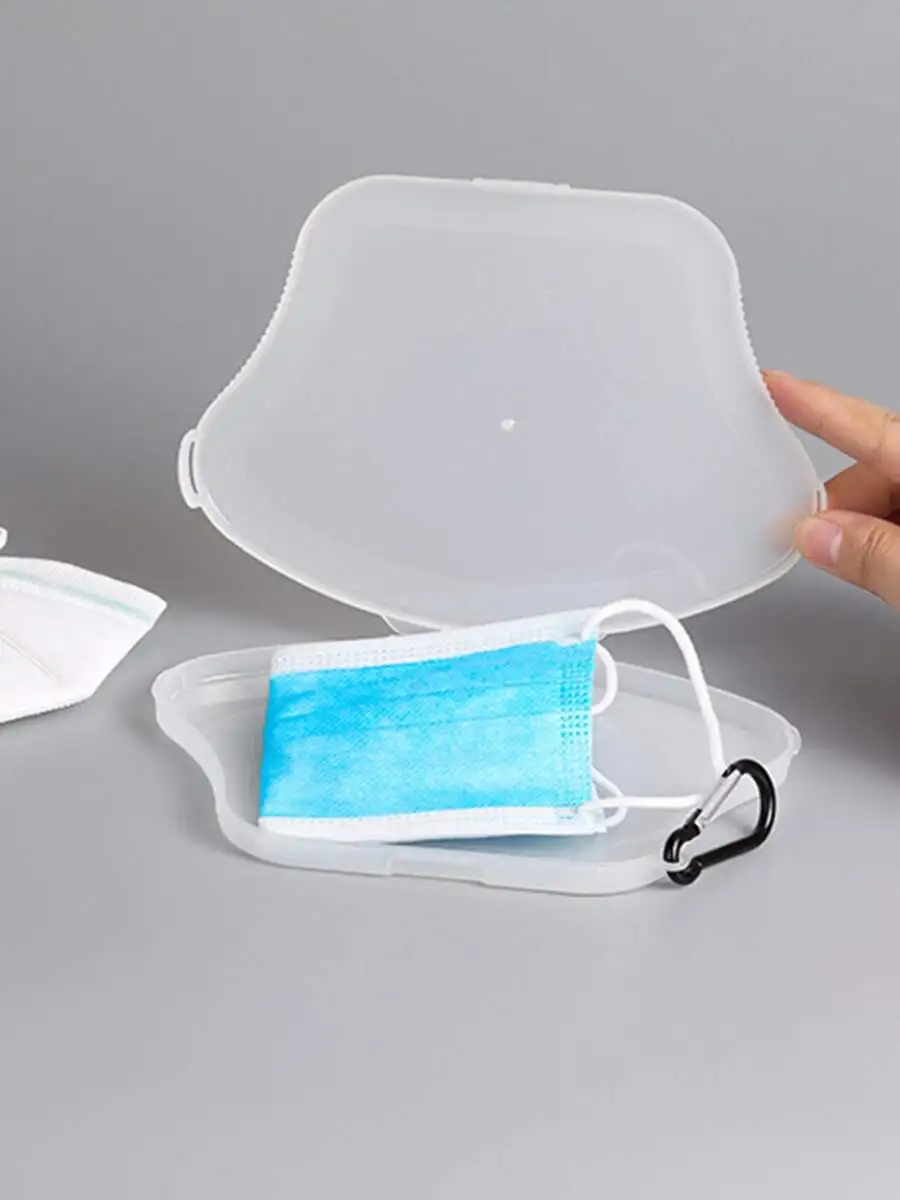 

1pc Clear Face Cover Storage Box
