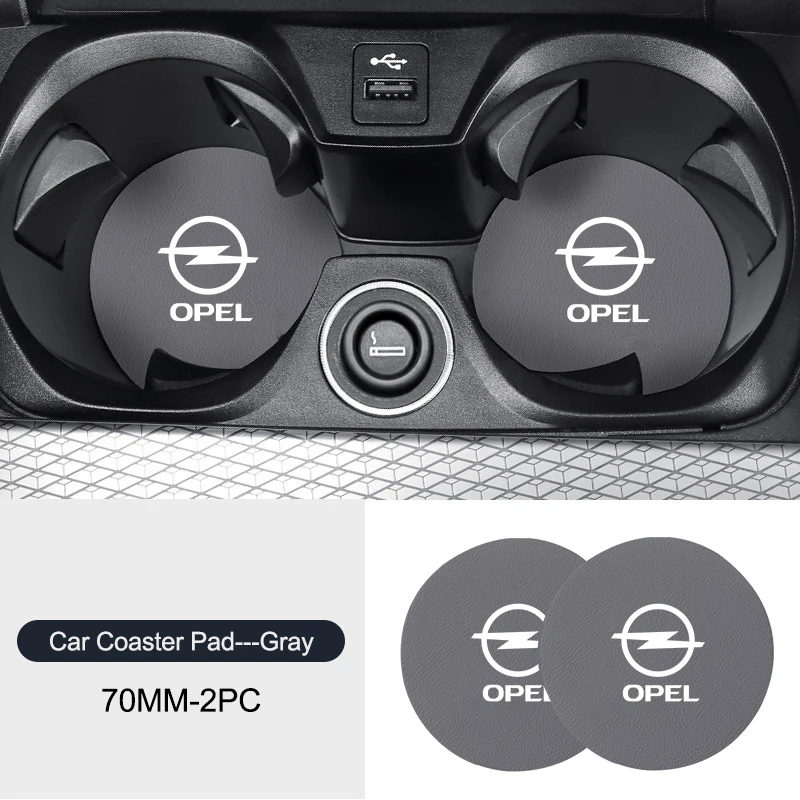 Фото Для Opel Mokka Adam Combo OPC Vauxhall Vectra H G J Antara C Zafira A Vivaro 2 шт. Автомобильный противоскользящий коврик для чашки с водой с логотипом №5
