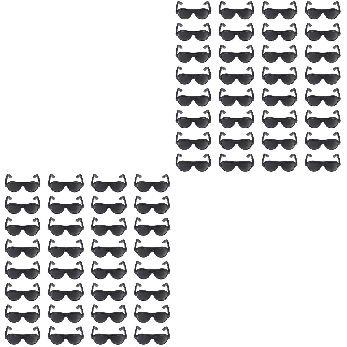 

160 pcs DIY Dressing Supplies Mini Plastic Sunglasses Kids Dress Up Toys