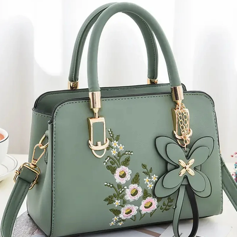 

Women Embroidery Handbags Purse Tote Bags Fashion Handle Bag Crossbody Bags Female Portable Trendy Accessories