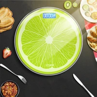 cute lemon scale with temperature display electronic weight scale can be used as a gift scale home scale large anti collision