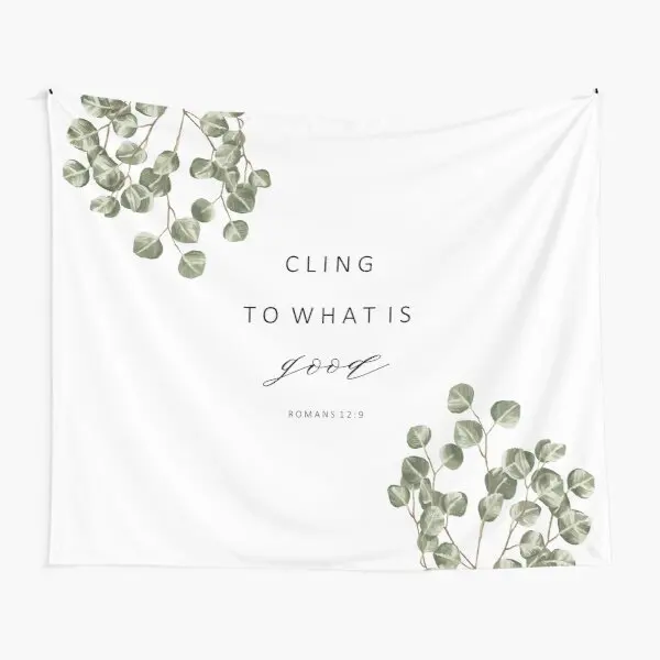

Cling To What Is Good Tapestry Bedspread Towel Wall Bedroom Mat Home Colored Travel Yoga Art Printed Decor Hanging Blanket