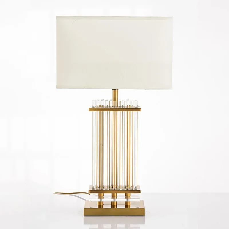 Современная простая Хрустальная настольная лампа в скандинавском стиле