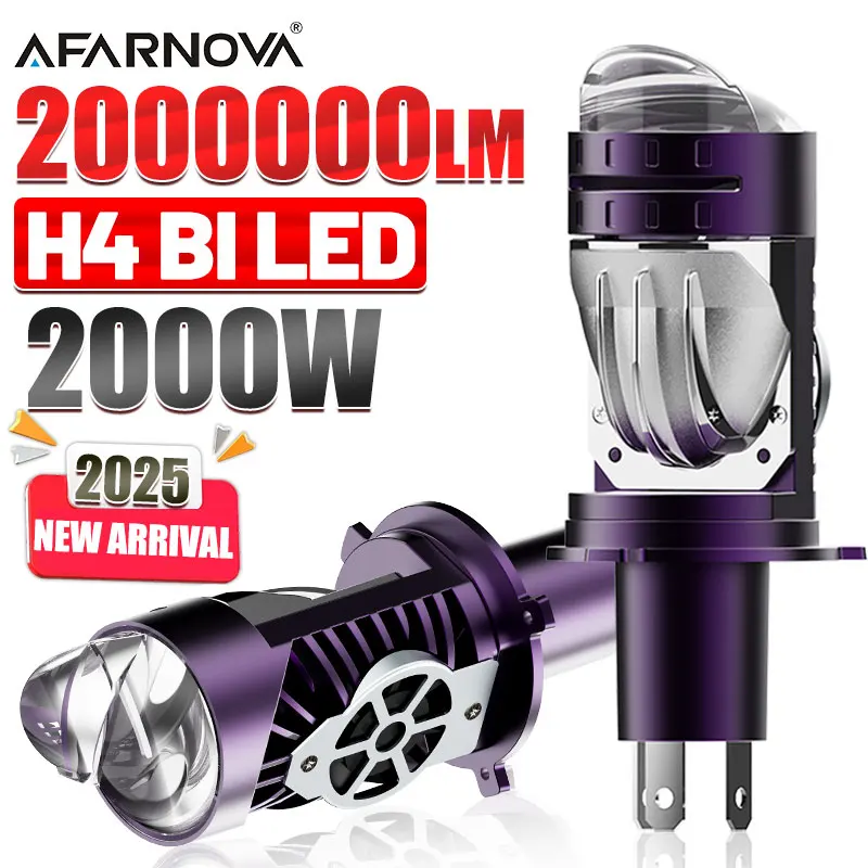 

Светодиодная лампа для фар, проектор, новый H4/9003/HB2 Canbus, супер яркий светодиодный 2000 Вт, 2000000LM, 6000K, дальний/ближний свет, применяется для автомобиля и мотоцикла