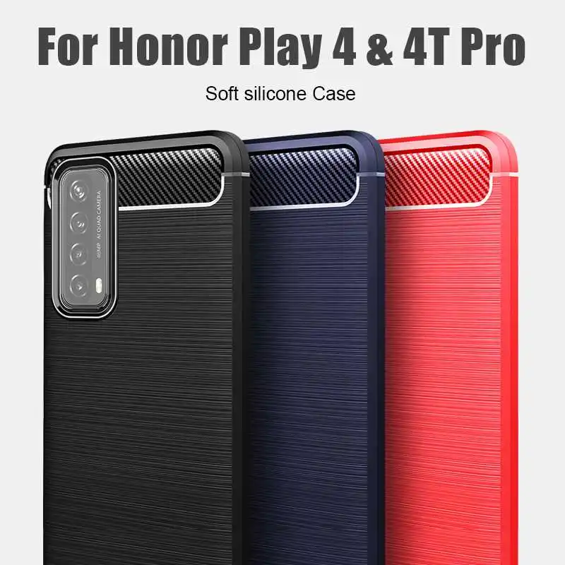 

Nonmeio Shockproof Soft Case For Huawei Honor Play 4 Pro 4T Phone Case Cover