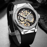 top new automatic self wind mens watches luxury hollow movement mechanical full stainless steel watch fashion sports aaa clocks