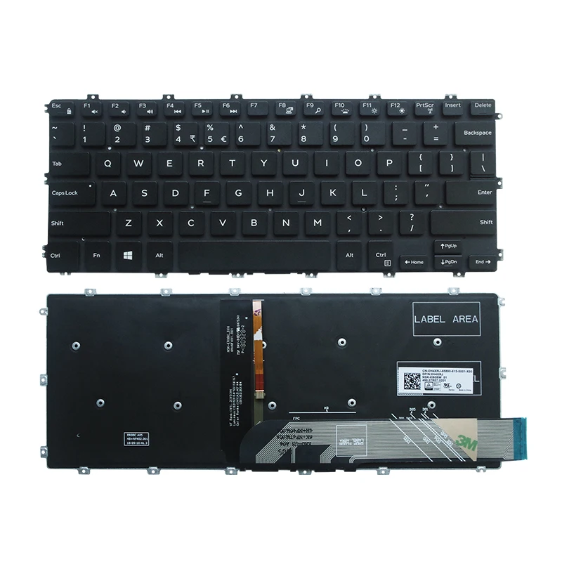 

Английская раскладка клавиатуры ноутбука, замена для Dell 14-5480 5488 5482 5588 15-5580 7580 V5581 V5481