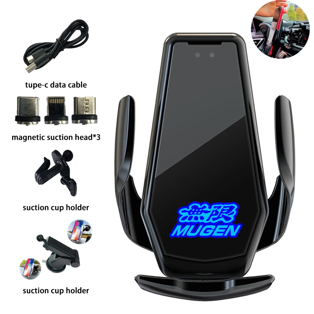 

For Honda Civic CRV Fit CR-V Accord Odyssey Smart Wireless Charging Universal Car Phone Holder Accessories