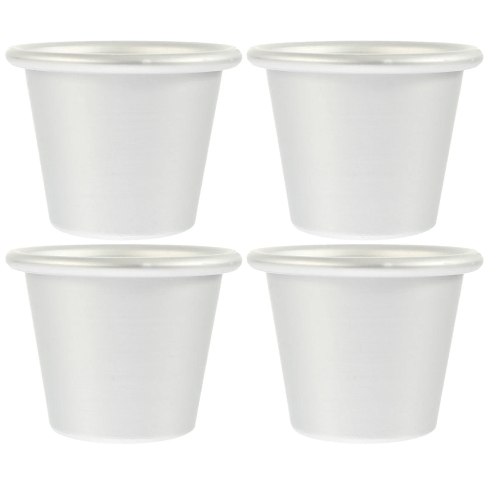 

4 Pcs Round Griddle Muffin Cup Circle Stencil Aluminum Pudding Cups Round Cake Pans Pudding Baking Cup 8 Cm Jelly Cake Mold