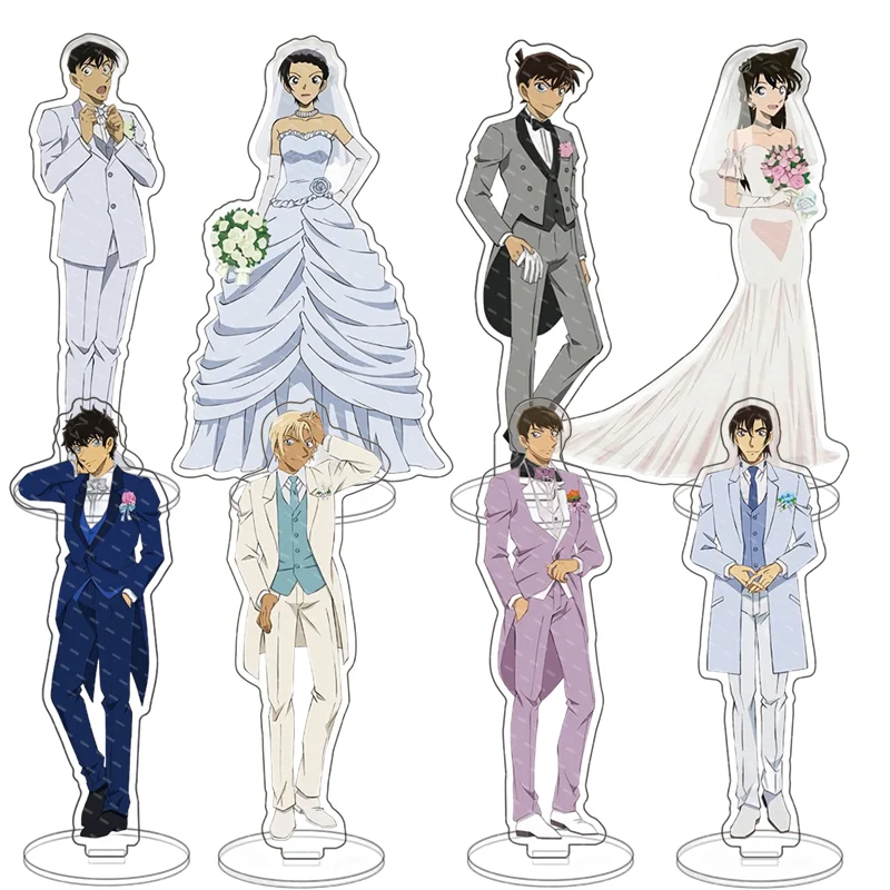 

Detective Conan Anime Figure Acrylic Stand Cartoon Action Decoration Cosplay Model Plate Small Desktop Toy Bride Wedding Gift