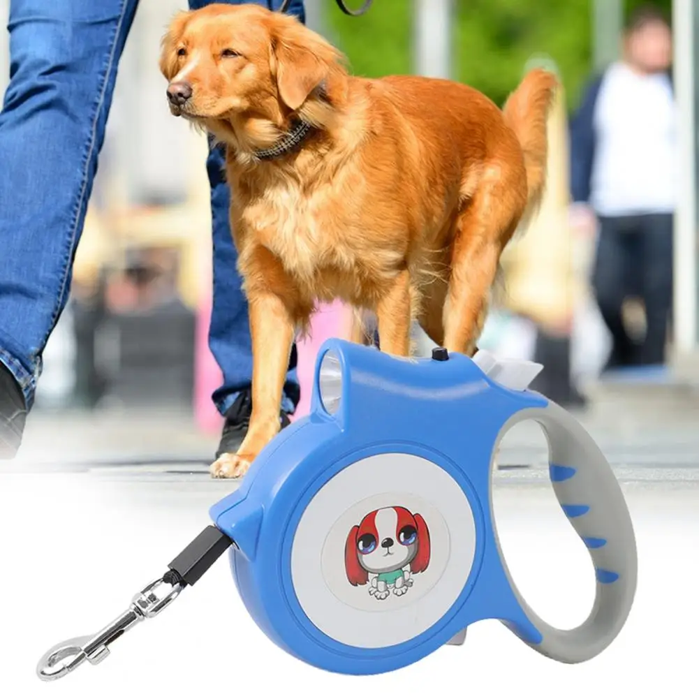

Dropshipping!! 5m Auto-scaling Non-slip Handle Pet Leash with LED Flashlight Pet Puppy Cat Walking Leash Pet Supplies