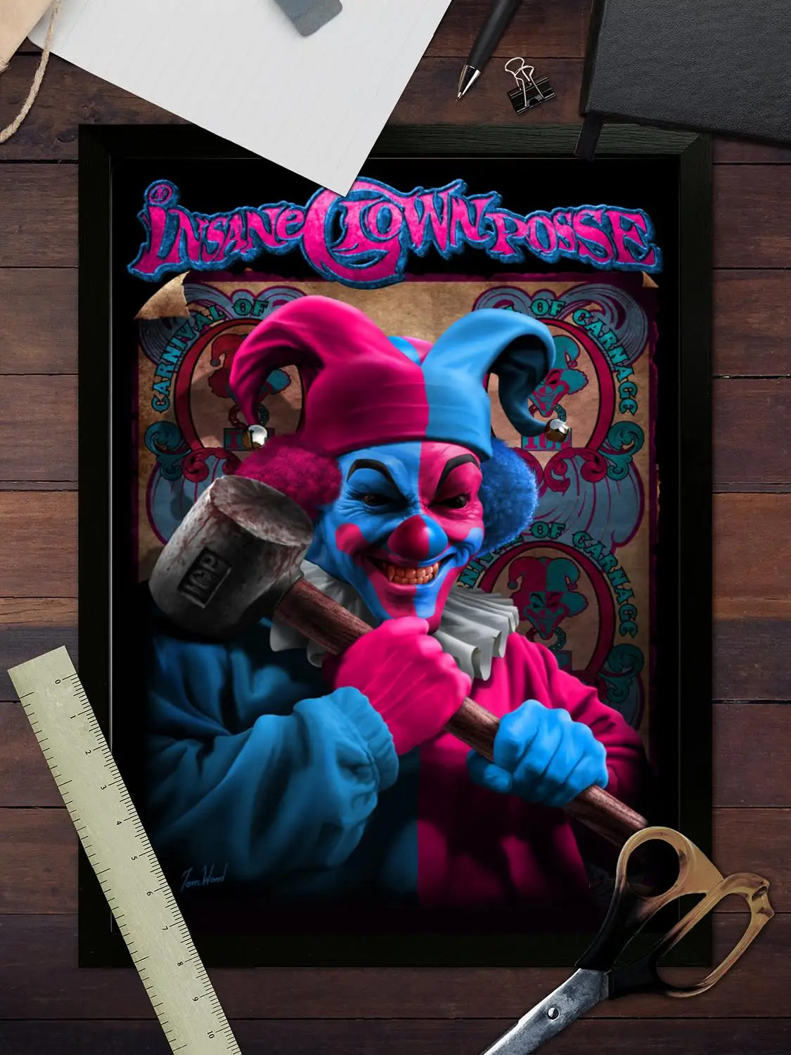 Фото Insane Clown posse Холст Художественный постер, Настенное искусство, Картинный принт, Современная семья, Декор спальни, Плакаты, Декоративная живопись №3