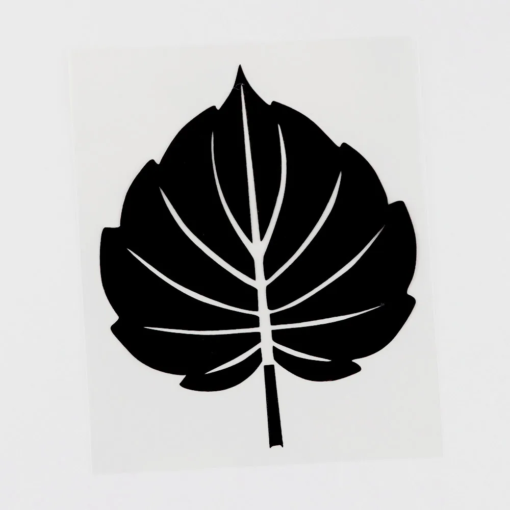 

Black/Silver Personality Plant Leaf Silhouette Vinyl Car Sticker Decal 10.5CM×13CM