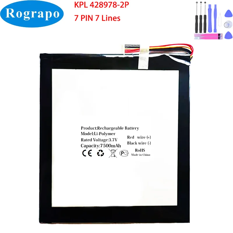 Фото Новый 3,7 V 7500mAh KPL 428978-2P Аккумулятор для ноутбука планшета ПК №1