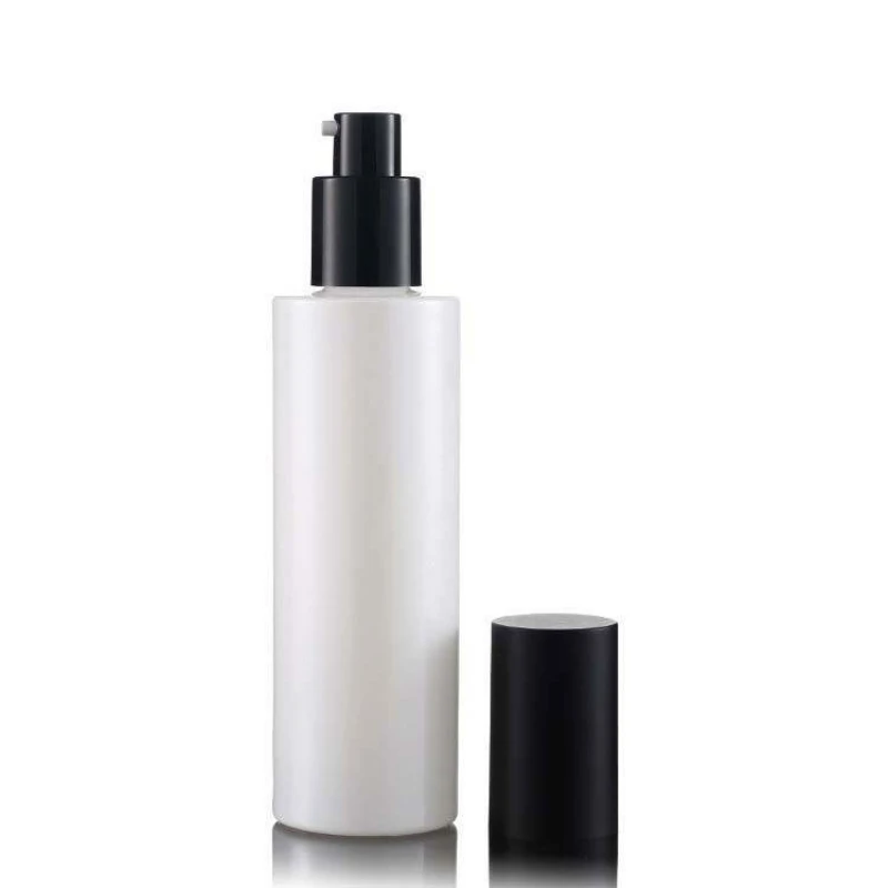 

20-120ml Empty Pearl White Glass Lotion Pump Dispenser Bottle Refillable Storage Containers for Cosmetics Products Skincare 20MM