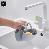 kitchen accessories sponge holder double sided sink shelf soap sponge drain rack faucet hanging cleaning sponges stand