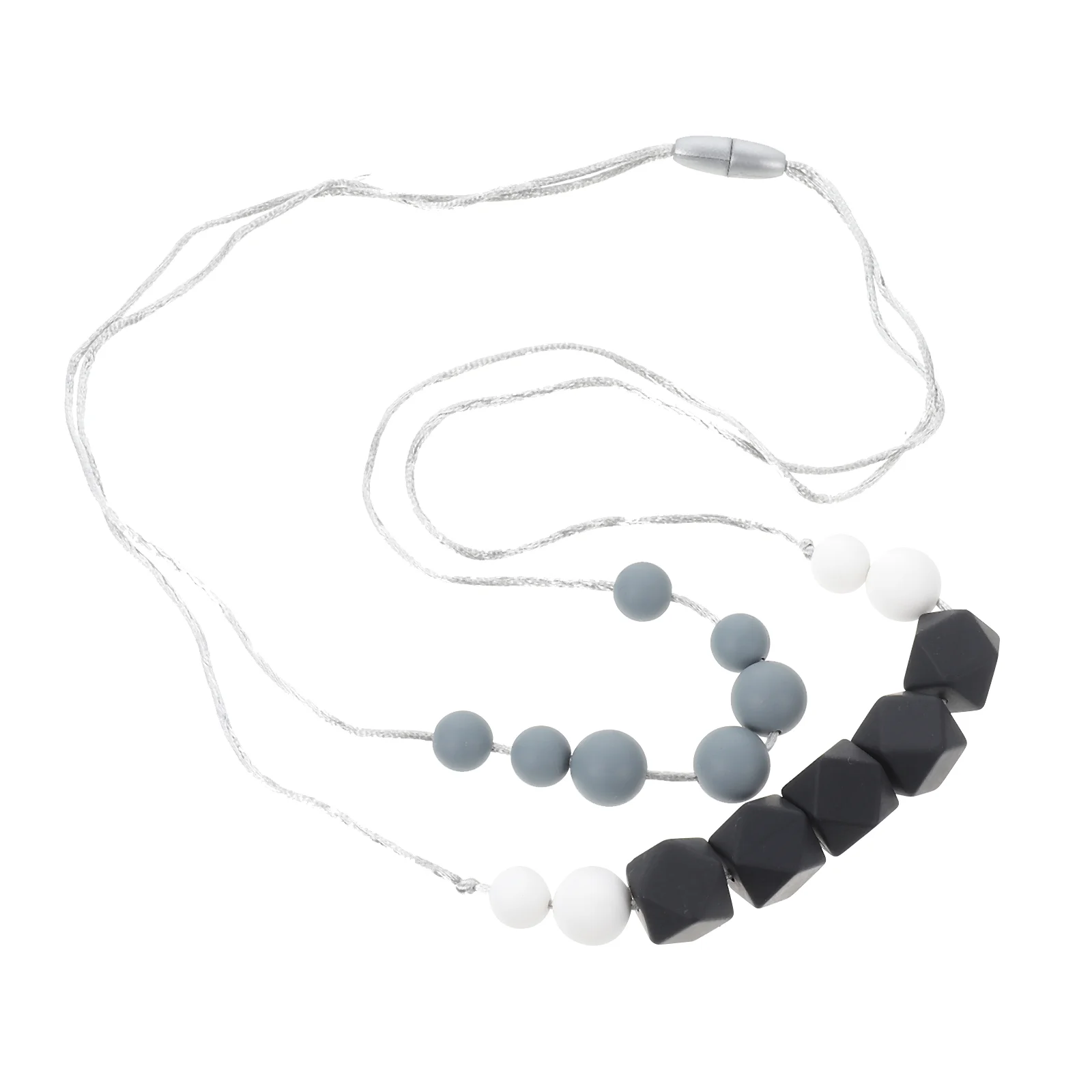 

Infant Teether Silicone Beads Round Beads Teether Decorative Chain Molar