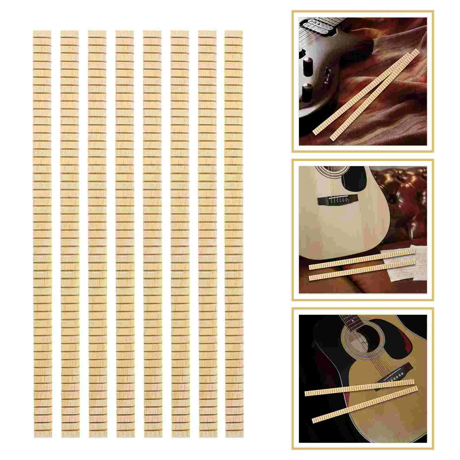 

8 Pcs Guitar Binding Trips Strips Trips Guitar Strap Binding Material Trips Inlay Mosaic Body Decor Wooden Inlays Purfling