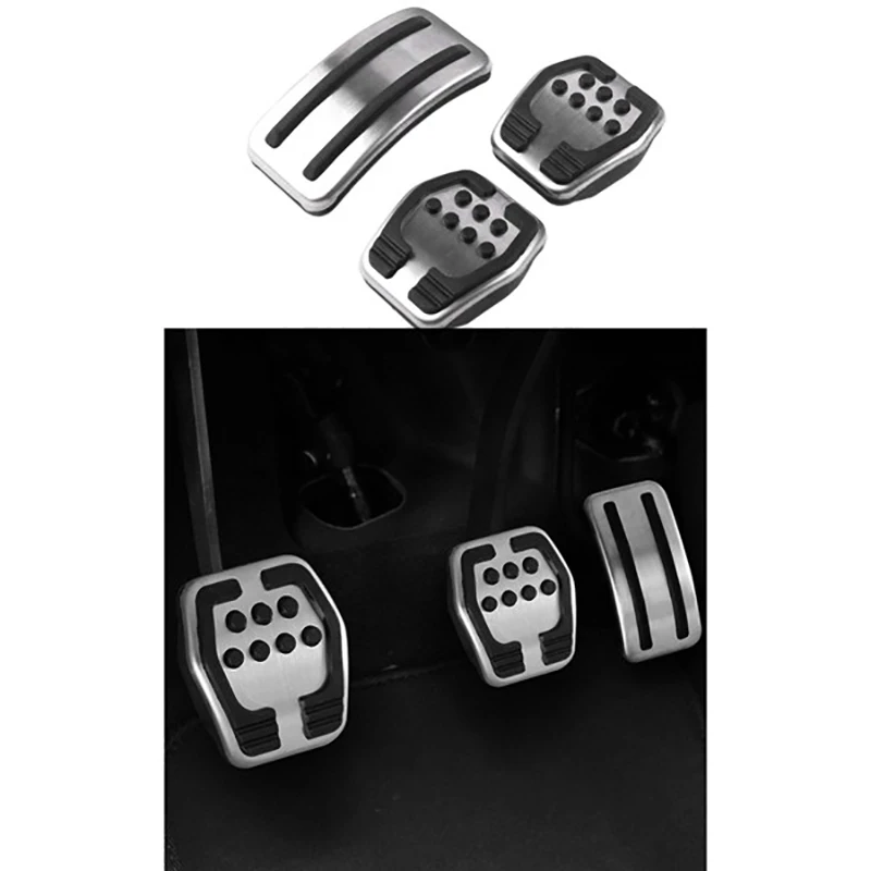 Car Clutch Brake MT Pedals Covers Pad Non Slip No Drilling For Ford Focus 2 MK2 3 4 MK3 MK4 Kuga Escape ST 2005-2018